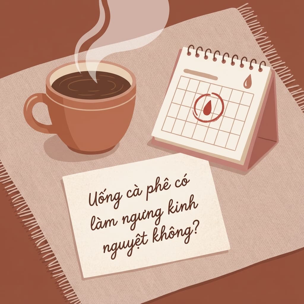 Uống cà phê có làm ngưng kinh nguyệt không?