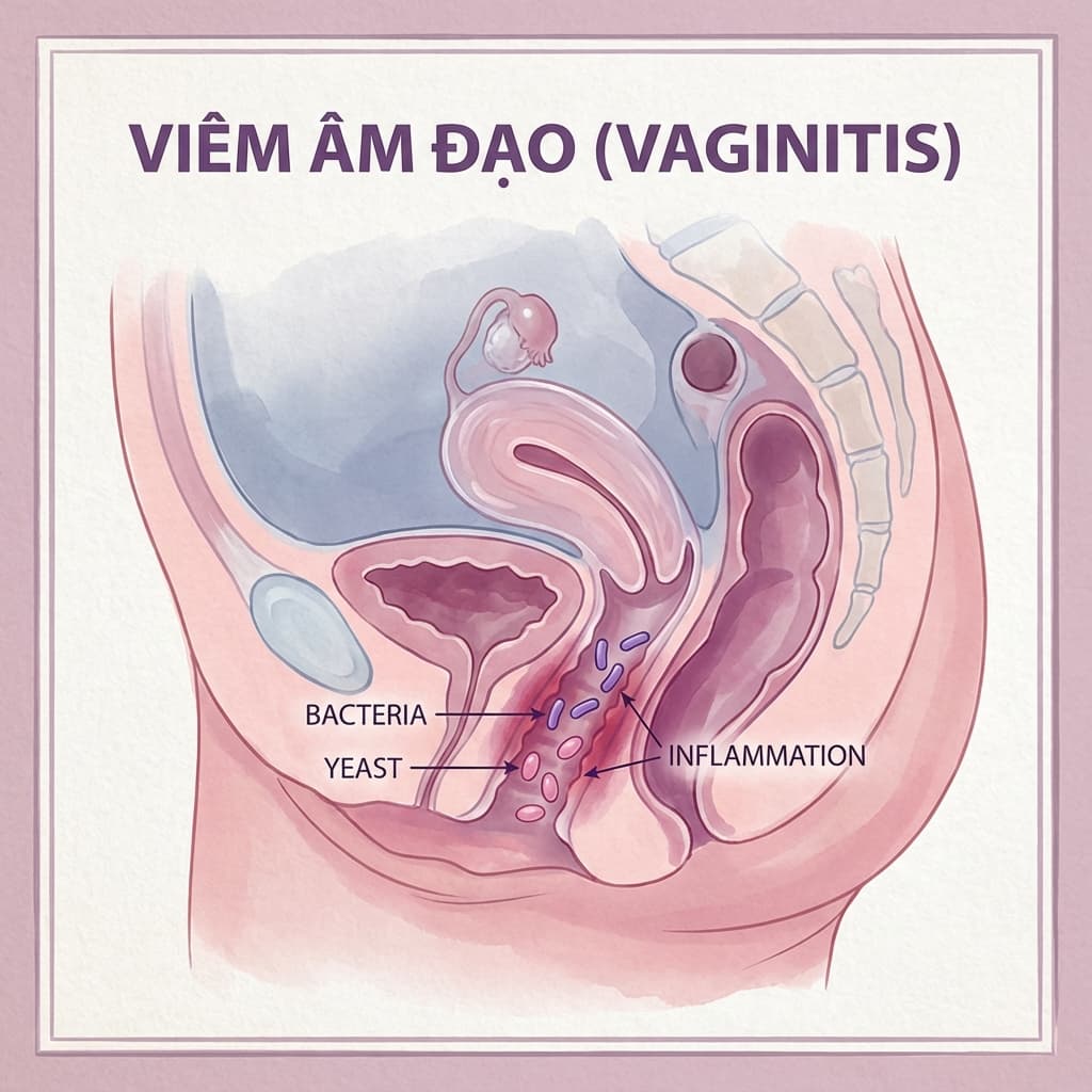 Viêm âm đạo: Nguyên nhân, Triệu chứng và Cách phòng tránh
