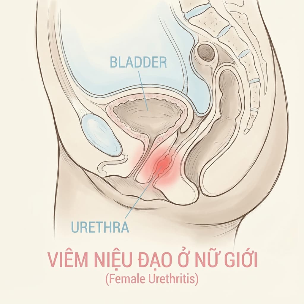 Viêm niệu đạo ở nữ giới: Nguyên nhân, triệu chứng và cách điều trị